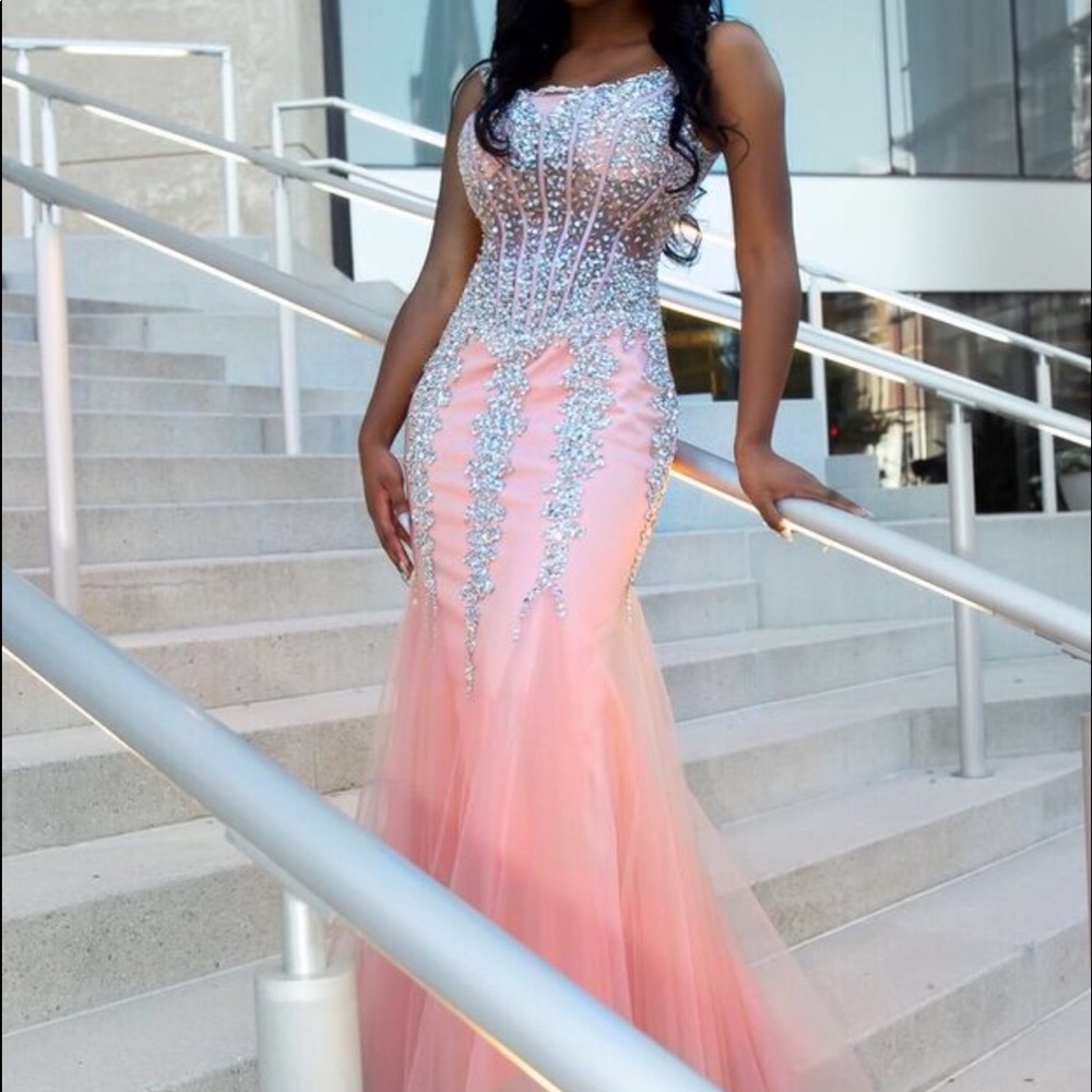 Gorgeous Blush Pink Jovani Prom Dress
